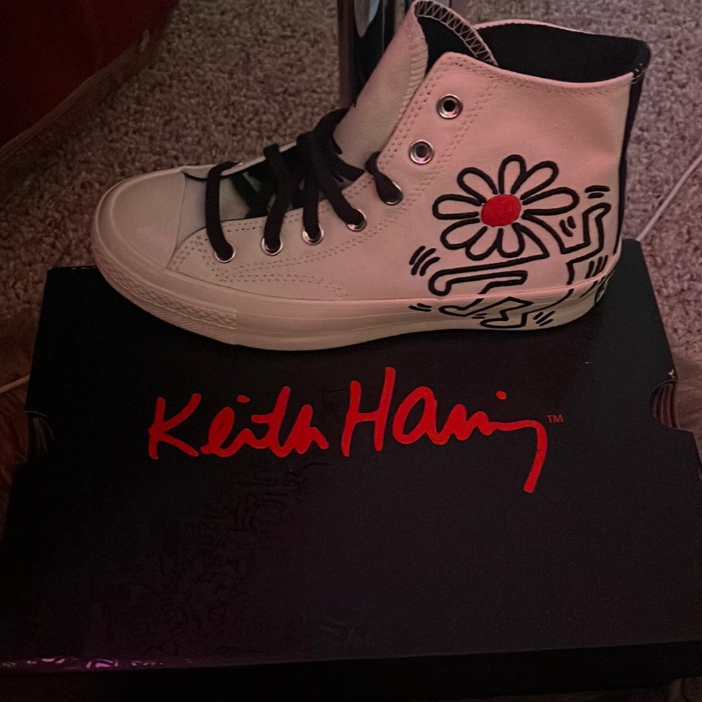 Keith Haring Converse Hi Tops 70s size 6.5 Limited Edition